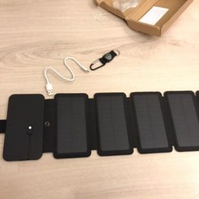 SunPower folding 10W Solar Cells Charger 5V 2.1A USB Output Devices Portable Solar Panels for Smartphones photo review