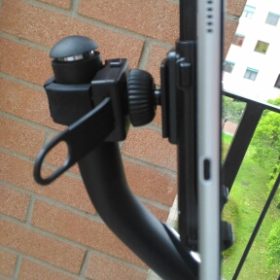 ALLHAP Peloton Phone/Tablet Holder , Indoor Cycling Bike Mount, 360 Swivel Stand for 4-12" Tablets/Cell Phones photo review