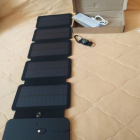 SunPower folding 10W Solar Cells Charger 5V 2.1A USB Output Devices Portable Solar Panels for Smartphones photo review