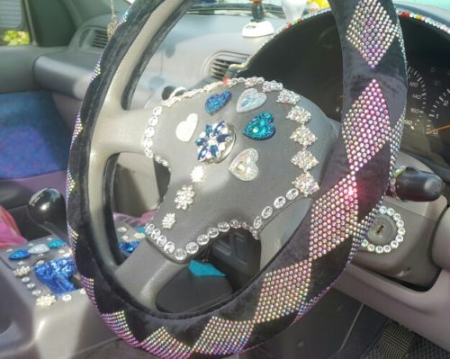 Luxury Crystal Steering Wheel Cover For Any Car photo review