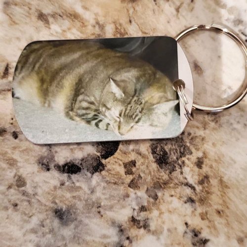 Once by my side, Forever in my Heart – Pet Remembrance Keychain – Pet Loss Gift – Pet Sympathy Gift – Cat Photo Keychain – Cat Memorial Gift photo review