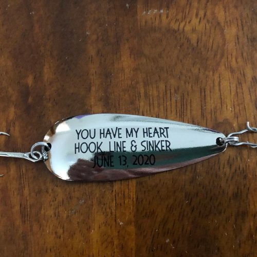 Personalized Fishing Lure - Gift For Dad, Husband Mens Anniversary Boyfriend photo review