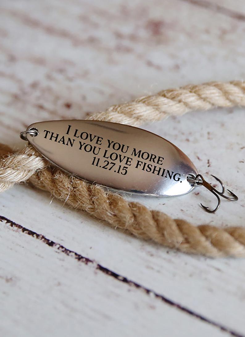 Personalized Fishing Lure - Gift For Dad, Husband Mens Anniversary