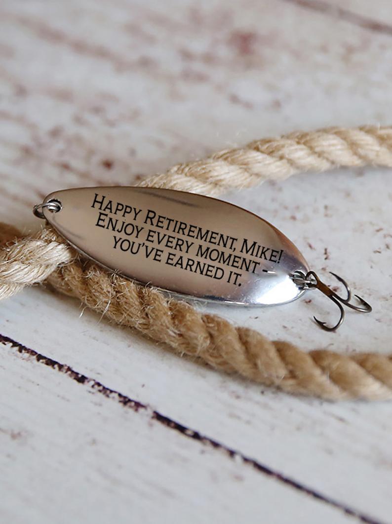 Personalized Initials Fishing Lure, Personalized Fishing Hook, Engraved  Lure, Boyfriend Gift for Him, Outdoors Gift, Handstamped, Fisherman 