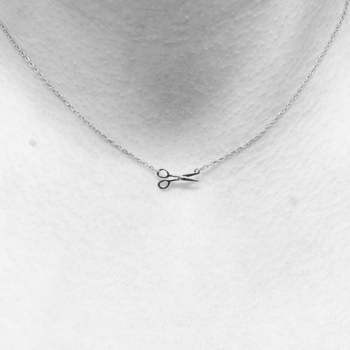 Dainty Scissor Necklace - Delicate Hairstylist Necklace - Hairstylist Gift - Tiny Scissor Pendant - Hairstylist Jewelry - Hairdresser Gift photo review