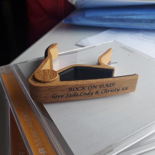 Personalised Guitar Capo-Wood Effect - Birthday, Anniversary, Musician - A unique gift for the avid guitar player! photo review