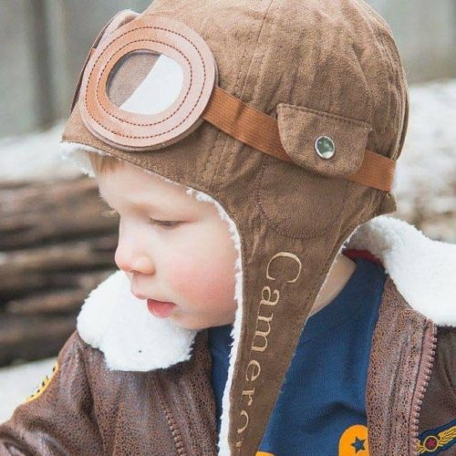 Aviator Hat - Baby pilot hat - Toddler aviator hat - Personalized hat - Embroidered hat - Nursery decor - Dress up - Pilot - Costume - Sized 6 months-3 years photo review