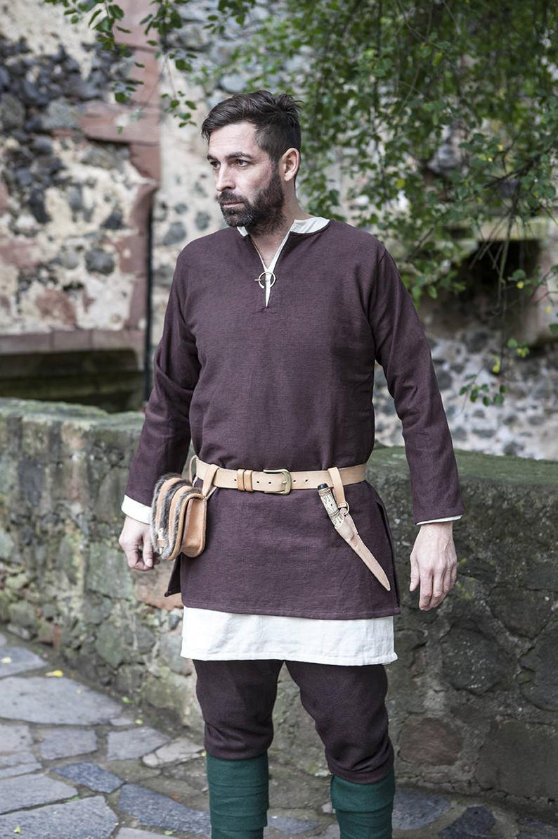 Viking Tunic Erik Medieval Cotton - Allhap