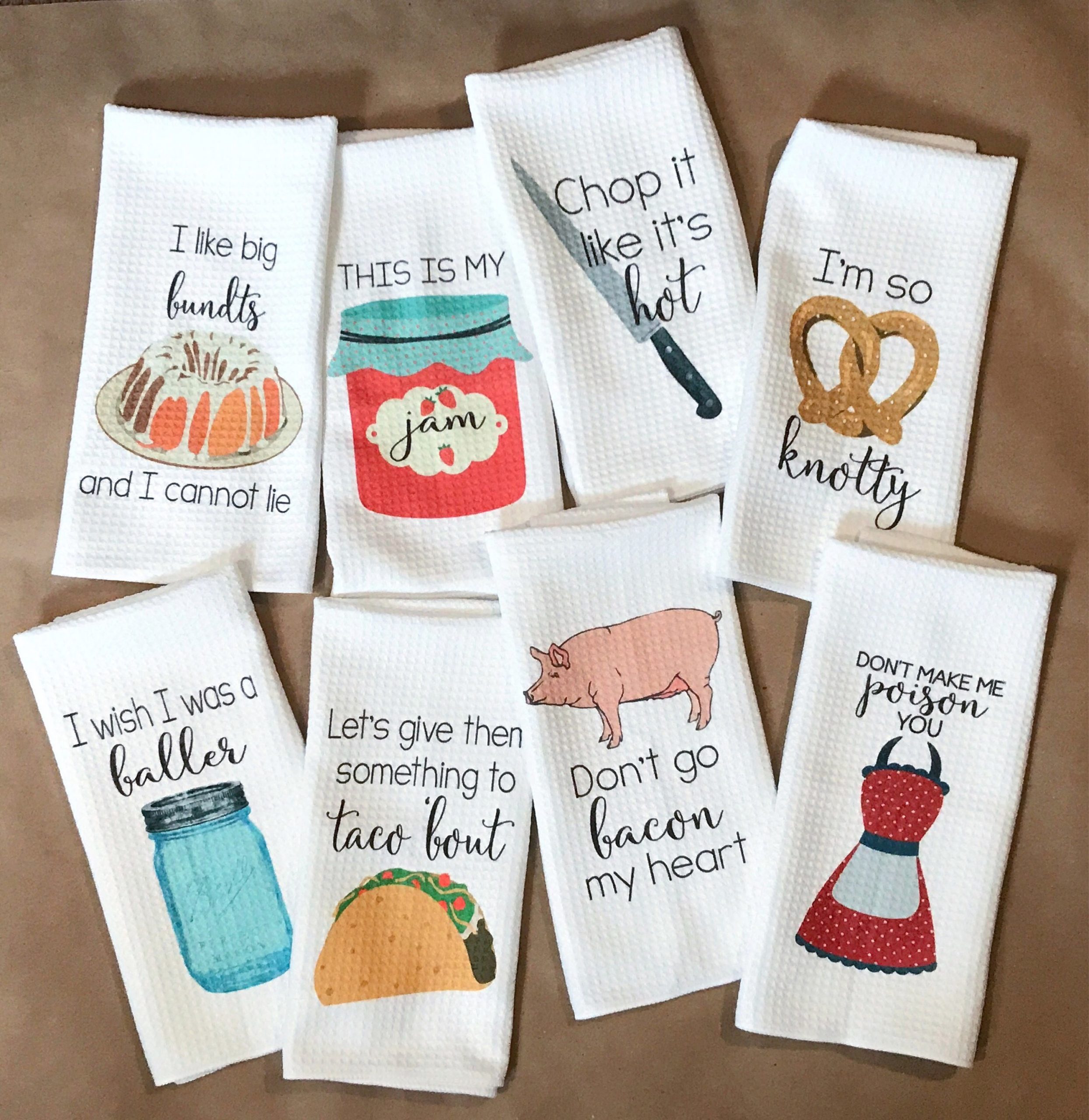 Funny Kitchen Towels Dish Towels Kitchen Decor Hostess 