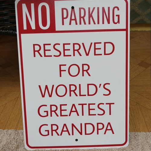 Grandpa Parking Sign - Grandpa Gift photo review