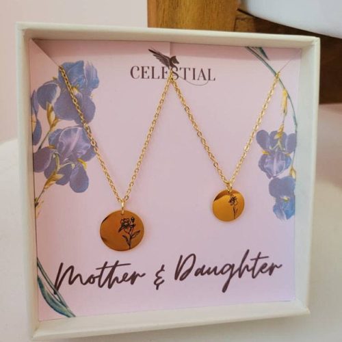 Mother Daughter Necklace Set - Mother Daughter Gifts photo review