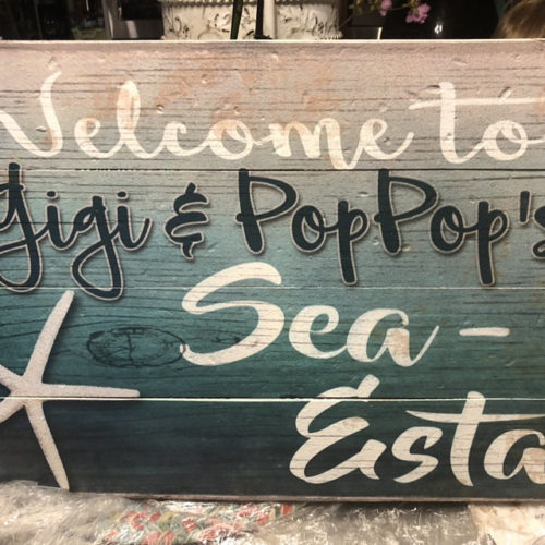 Vintage Beach House Sign - FREE Personalization photo review
