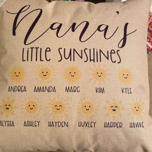 Mimi's Little Sunshines | Grandparent Pillow photo review