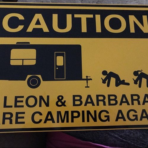 Personalized Camping sign photo review