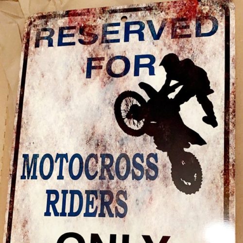 Motocross Riders Only | Funny Metal Sign For Dirtbiker photo review