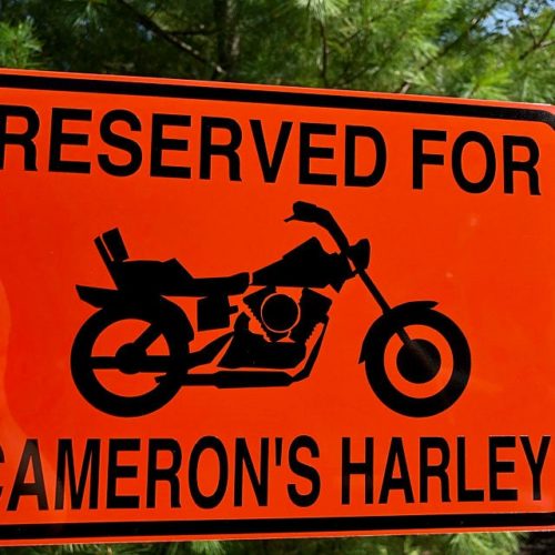Personalized Motorcycle sign photo review