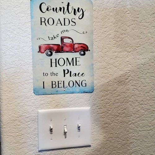 Country Roads Take Me Home Metal Sign photo review