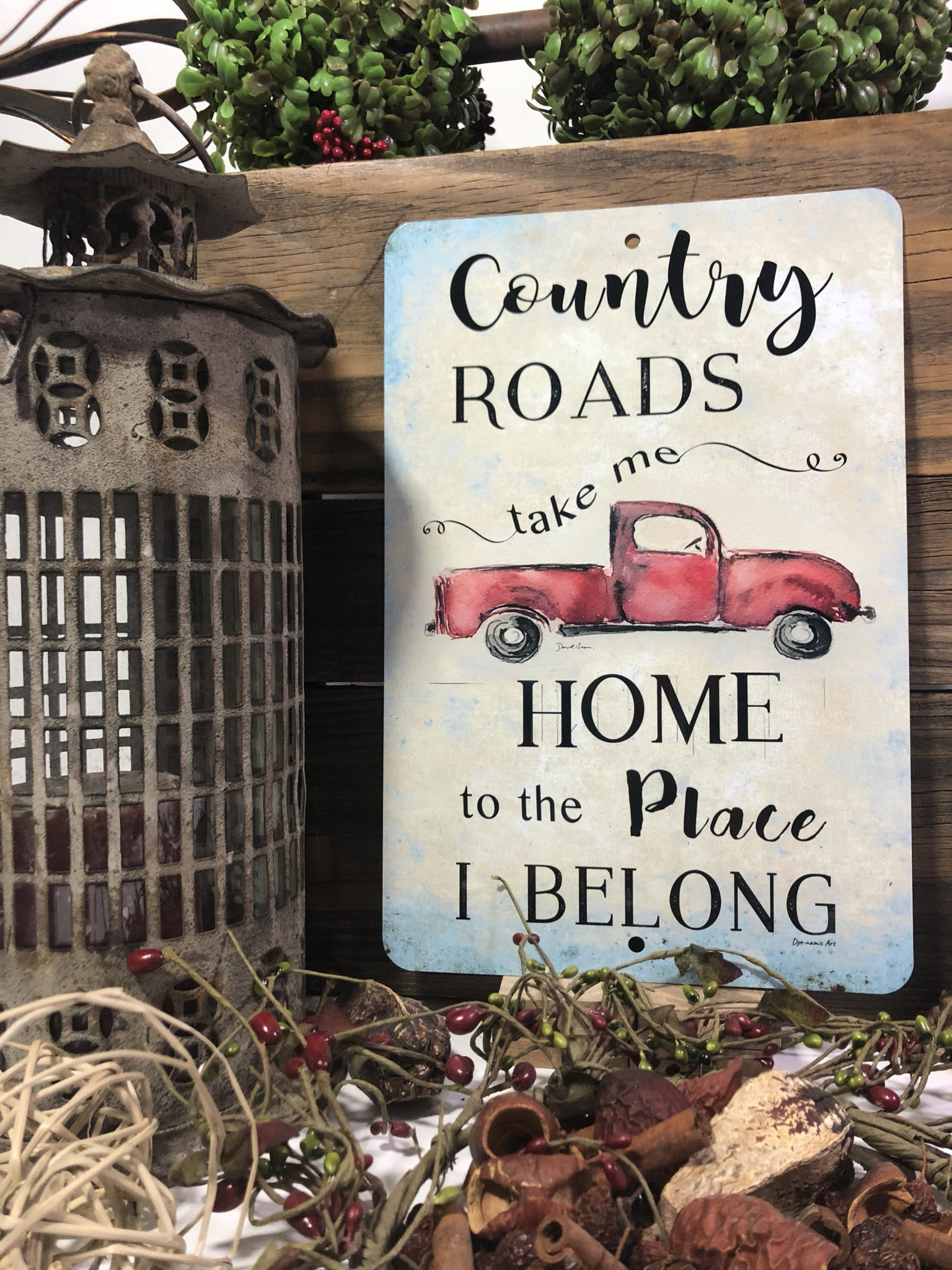 Country Roads Take Me Home Metal Sign Allhap