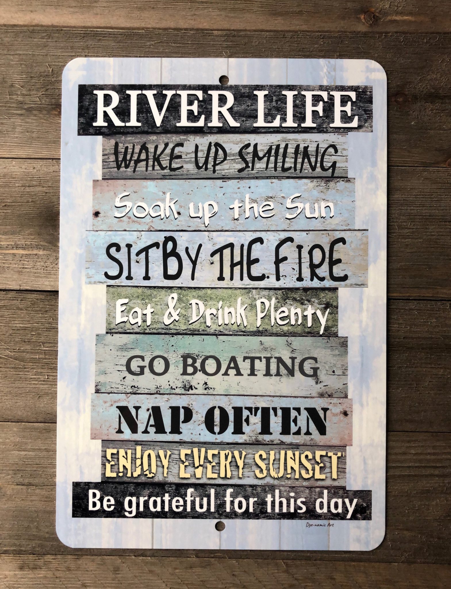 River Life Metal Sign | River Quotes - Allhap