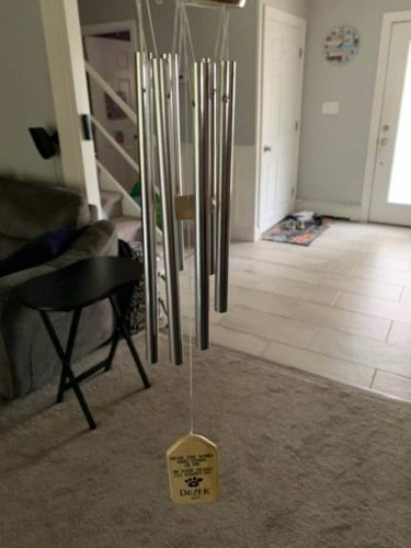 Always In Your Heart Wind Chime, Personalized Wind Chime, Remembrance Wind Chime, Pet Memorial Wind Chime, Bereavement Gift, In Memory photo review